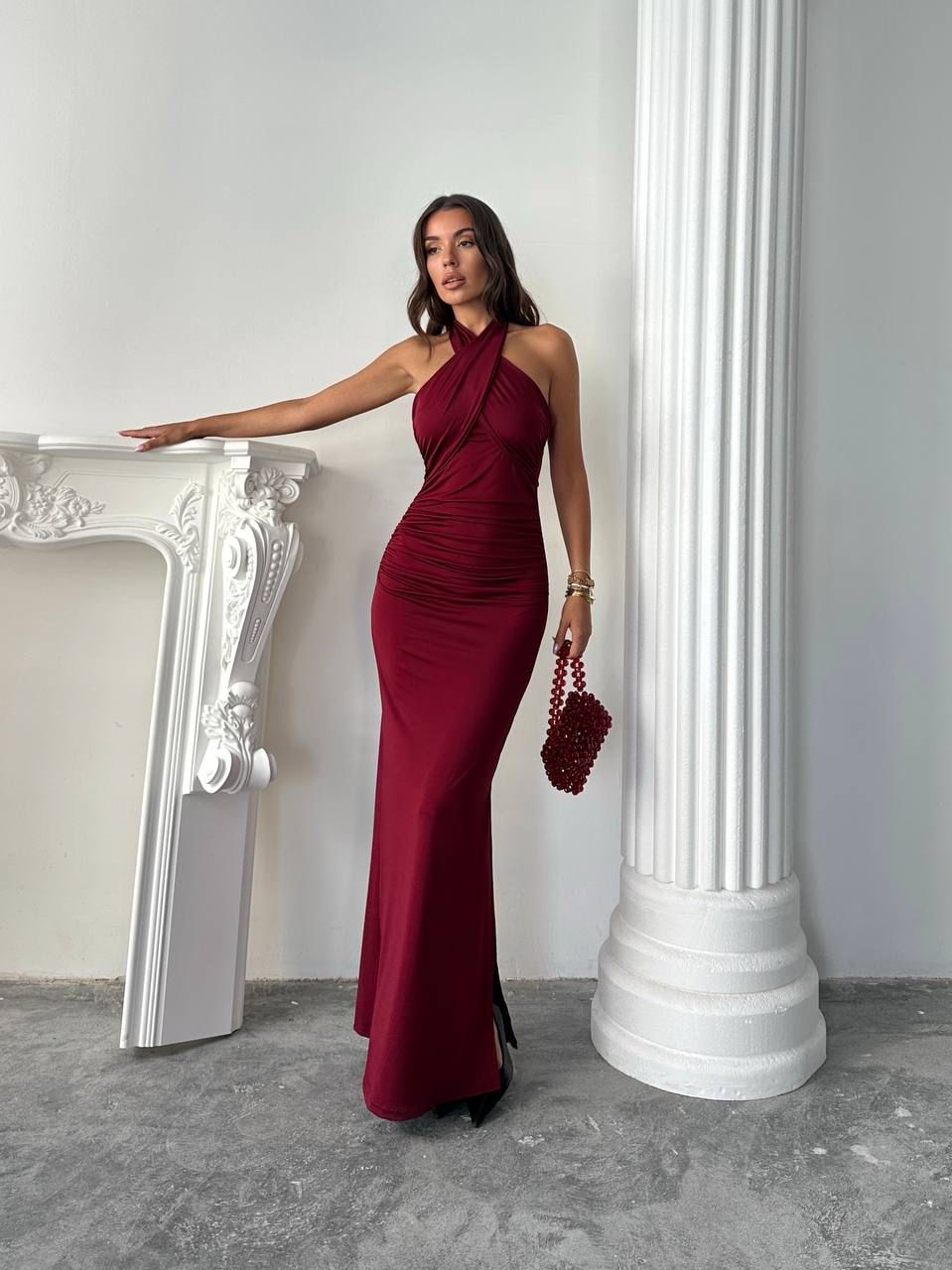 Sheath Dress With Halter Neck - Brand: My Jest Fashion - Women & Kids, Baby Clothes Wholesale - TheBS Women