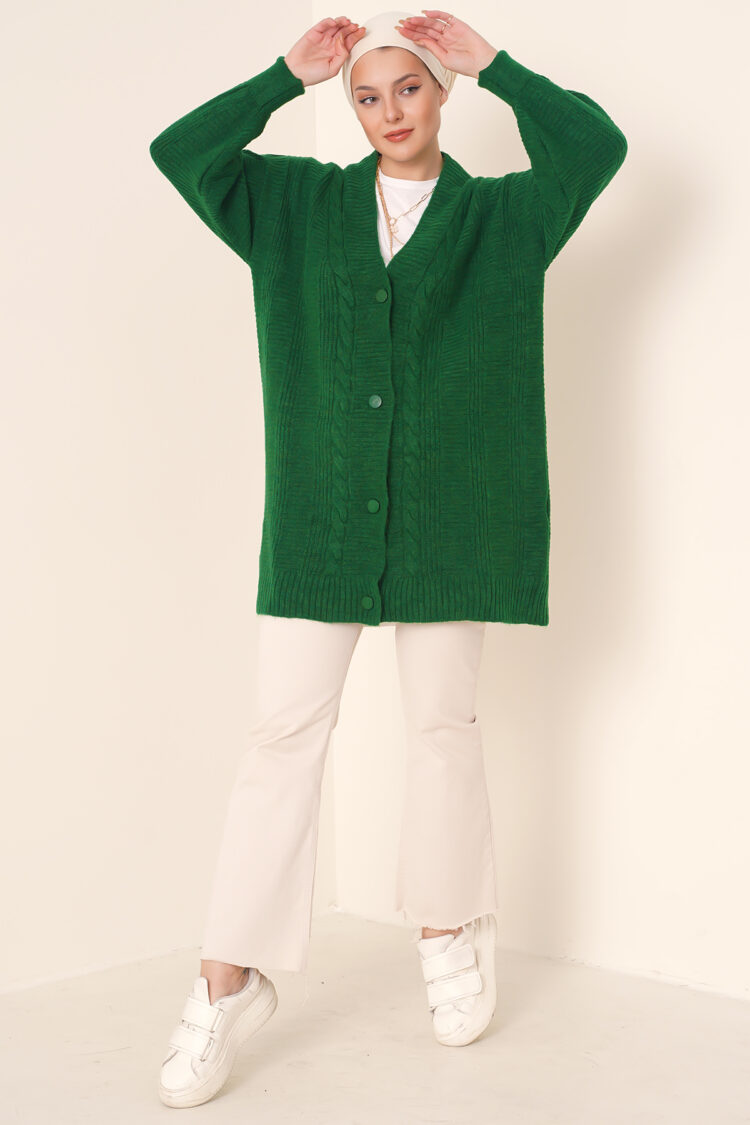 Cardigan -Green - Brand: Bigdart - Women & Kids, Baby Clothes Wholesale - TheBS Women