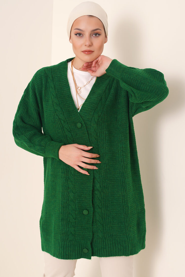 Cardigan -Green - Brand: Bigdart - Women & Kids, Baby Clothes Wholesale - TheBS Women