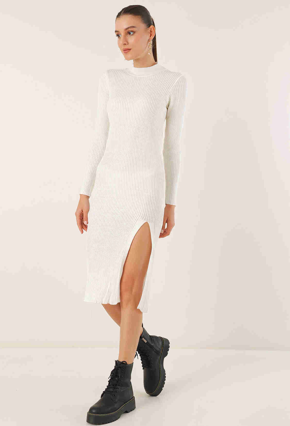Slit Knitwear Dress - Brand: Bigdart - Women & Kids, Baby Clothes Wholesale - TheBS Women