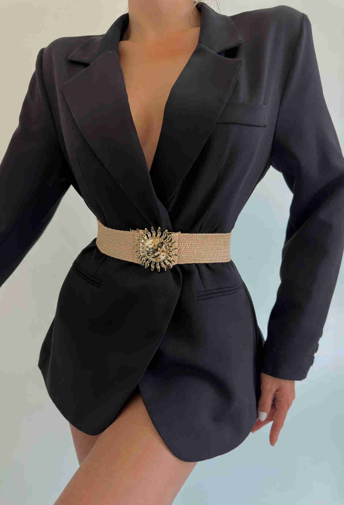 Elastic Straw Sun Buckle Women's Belt - Brand: Fiori - Women & Kids, Baby Clothes Wholesale - TheBS Women