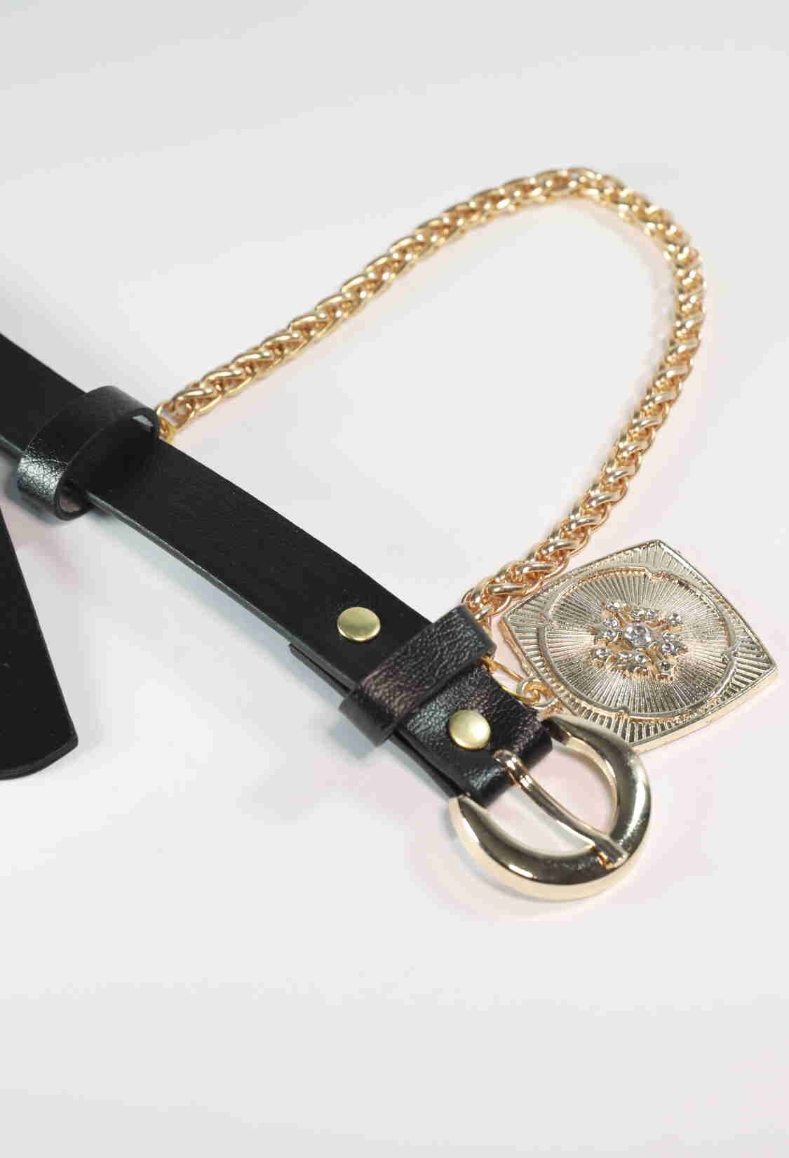 King Chain Medallion Detailed Women's Belt - Brand: Fiori - Women & Kids, Baby Clothes Wholesale - TheBS Women