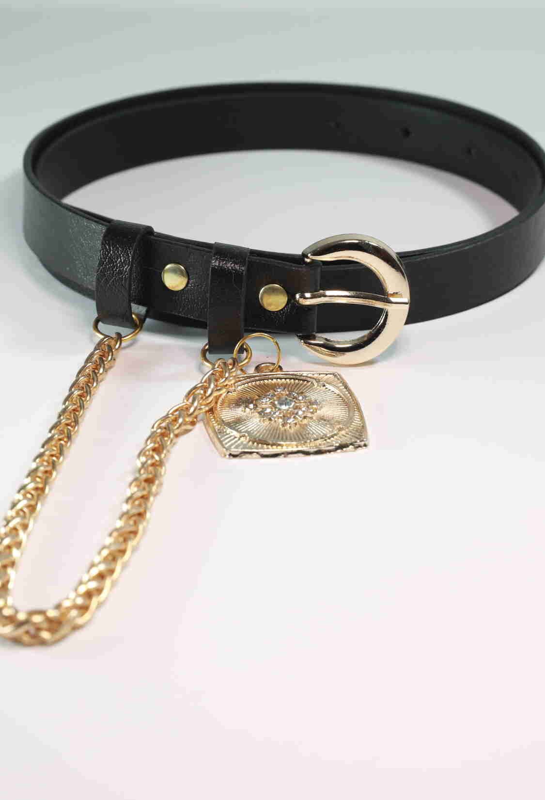 King Chain Medallion Detailed Women's Belt - Brand: Fiori - Women & Kids, Baby Clothes Wholesale - TheBS Women