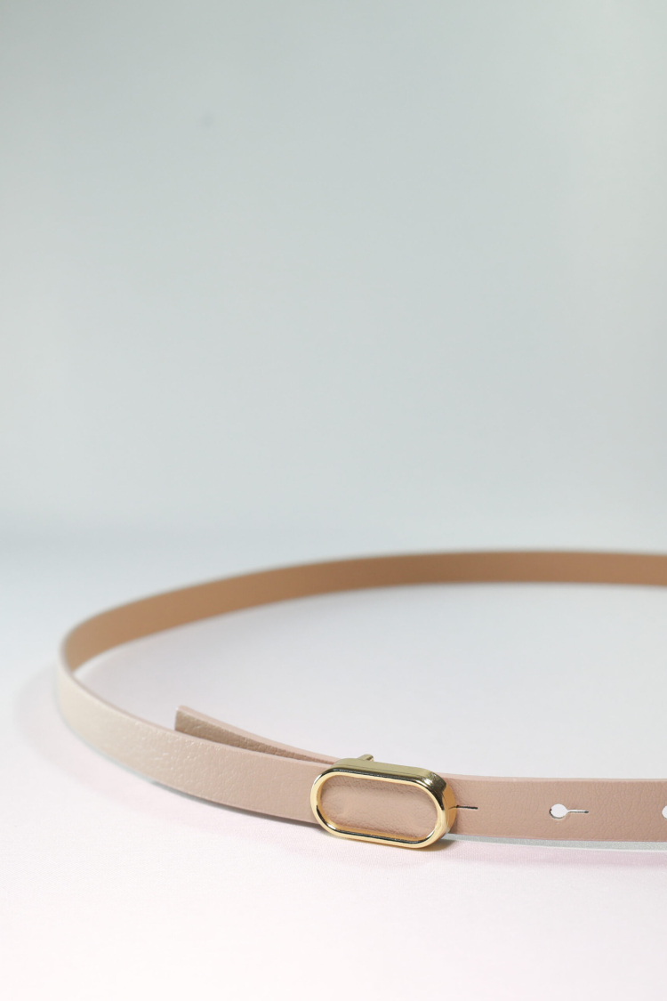 Thin Belt With Imported Oval Gold Buckle - Brand: Fiori - Women & Kids, Baby Clothes Wholesale - TheBS Women