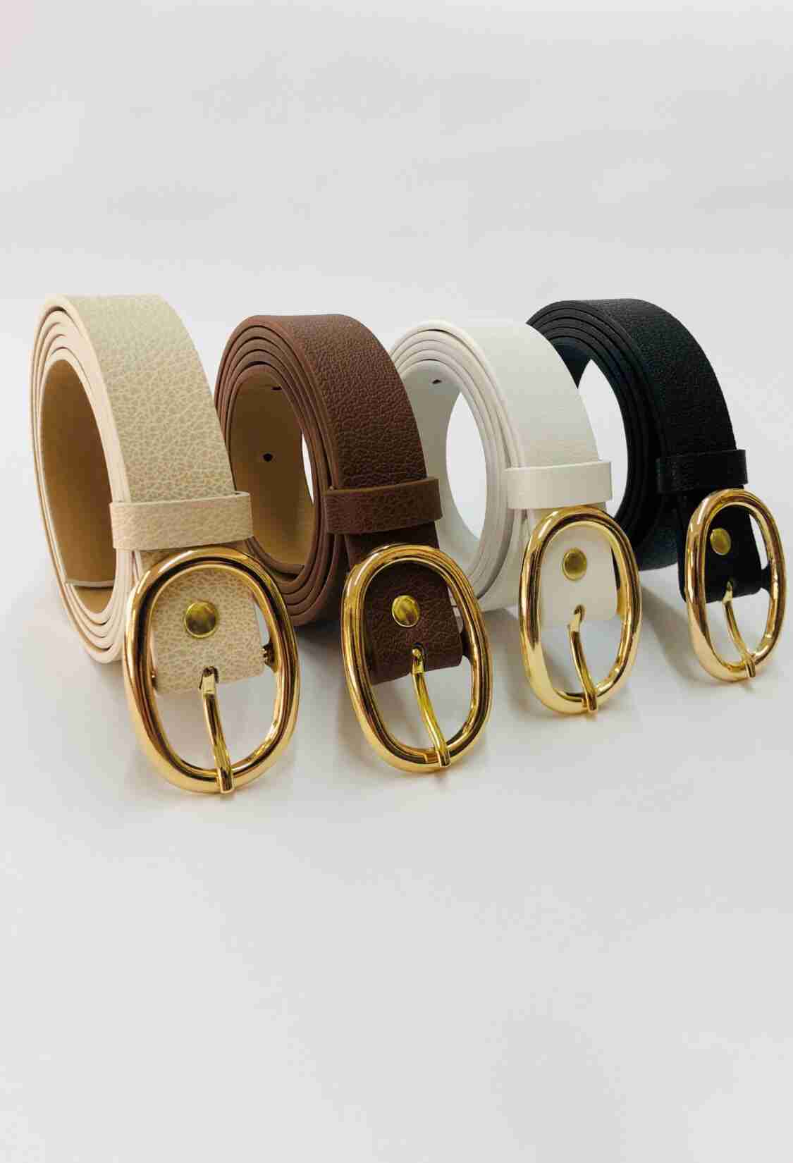 Women's Belt With 4 Oval Buckles - Brand: Fiori - Women & Kids, Baby Clothes Wholesale - TheBS Women