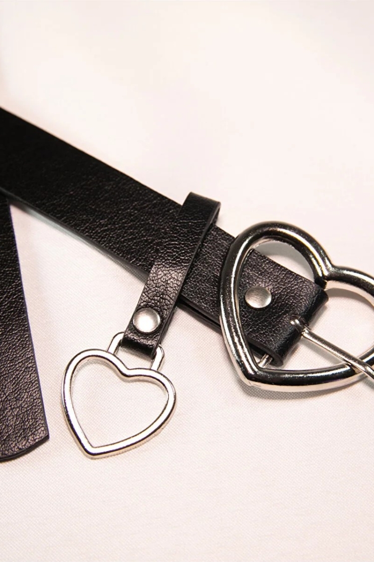 Basic Women's Belt With Heart Buckle - Brand: Fiori - Women & Kids, Baby Clothes Wholesale - TheBS Women