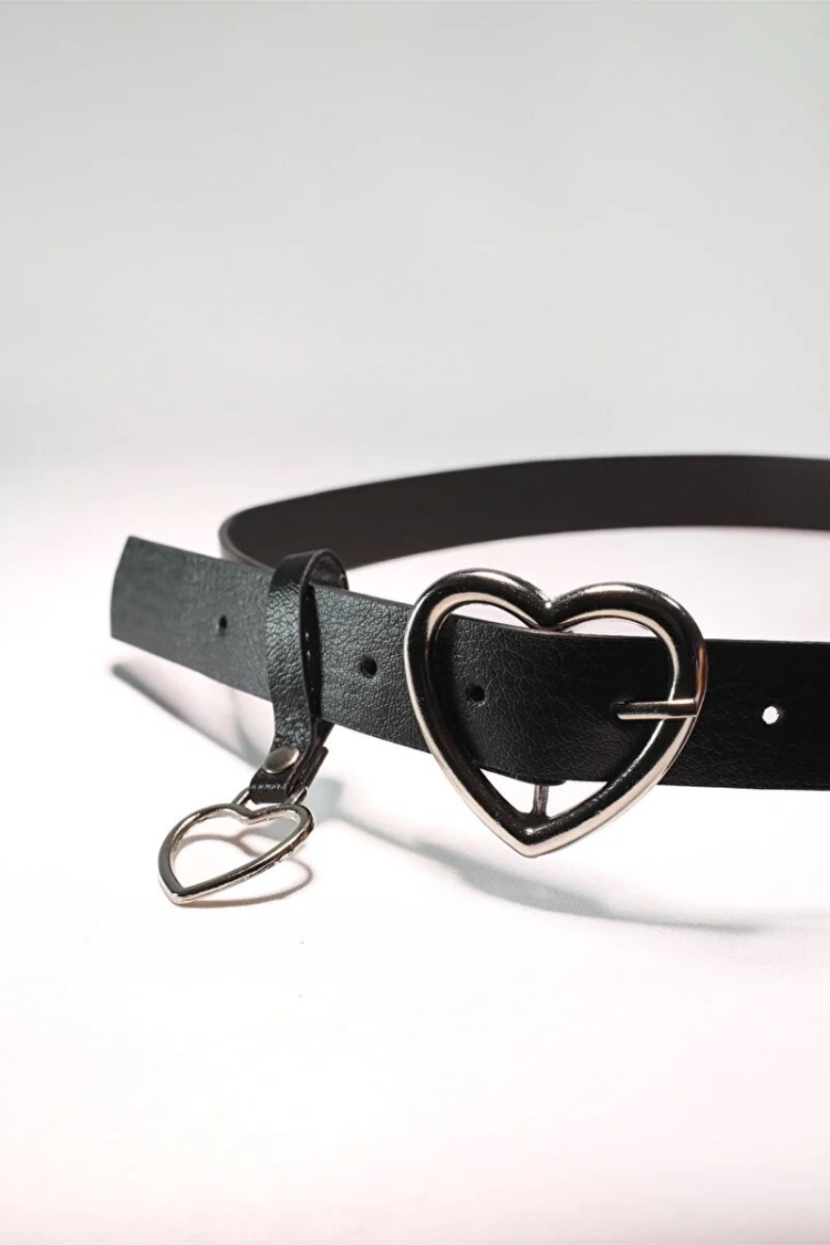 Basic Women's Belt With Heart Buckle - Brand: Fiori - Women & Kids, Baby Clothes Wholesale - TheBS Women