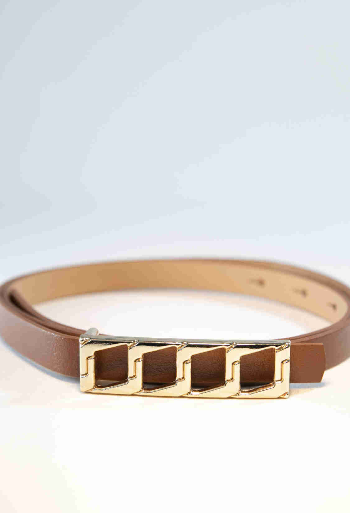 Basic Women's Belt With Thin Chain Buckle - Brand: Fiori - Women & Kids, Baby Clothes Wholesale - TheBS Women