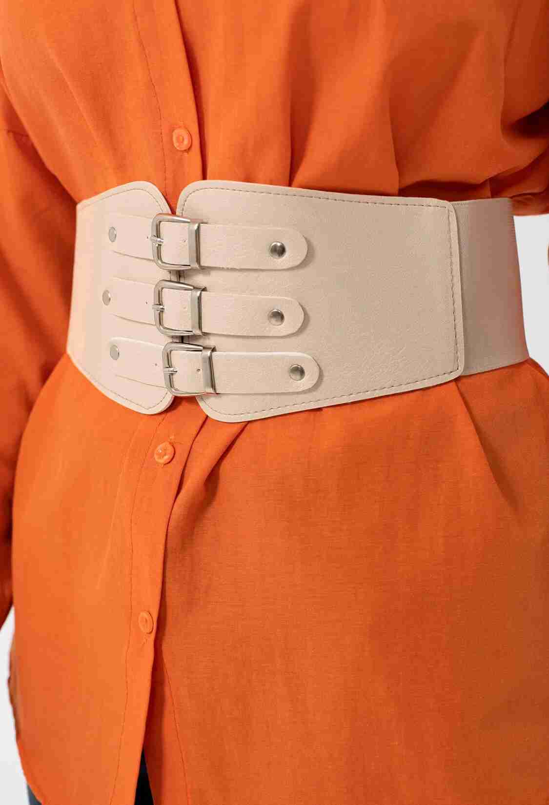Elastic Women's Belt With Three Buckles - Brand: Fiori - Women & Kids, Baby Clothes Wholesale - TheBS Women