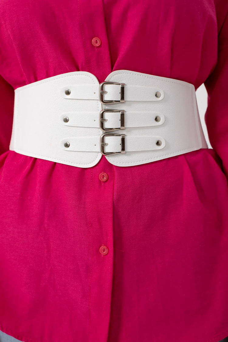 Elastic Women's Belt With Three Buckles - Brand: Fiori - Women & Kids, Baby Clothes Wholesale - TheBS Women
