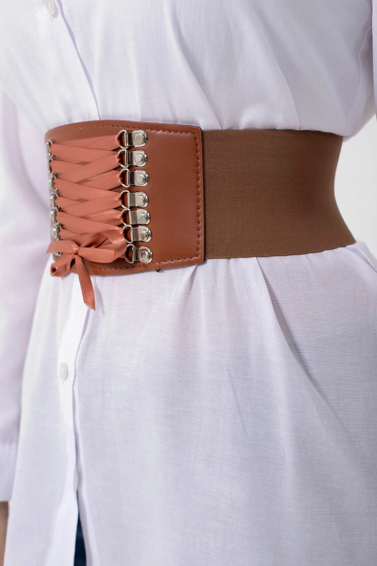 Ribbon Braided Elastic Women's Belt - Brand: Fiori - Women & Kids, Baby Clothes Wholesale - TheBS Women