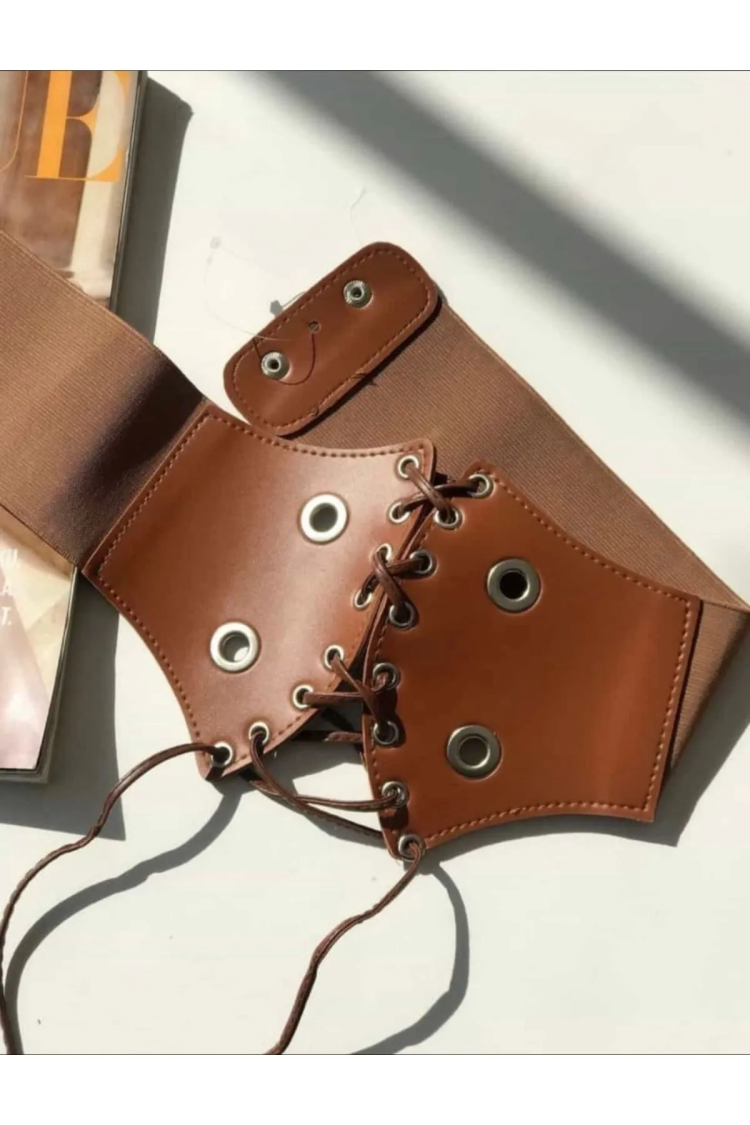 Elastic Women's Belt With Eyelet Detail - Brand: Fiori - Women & Kids, Baby Clothes Wholesale - TheBS Women