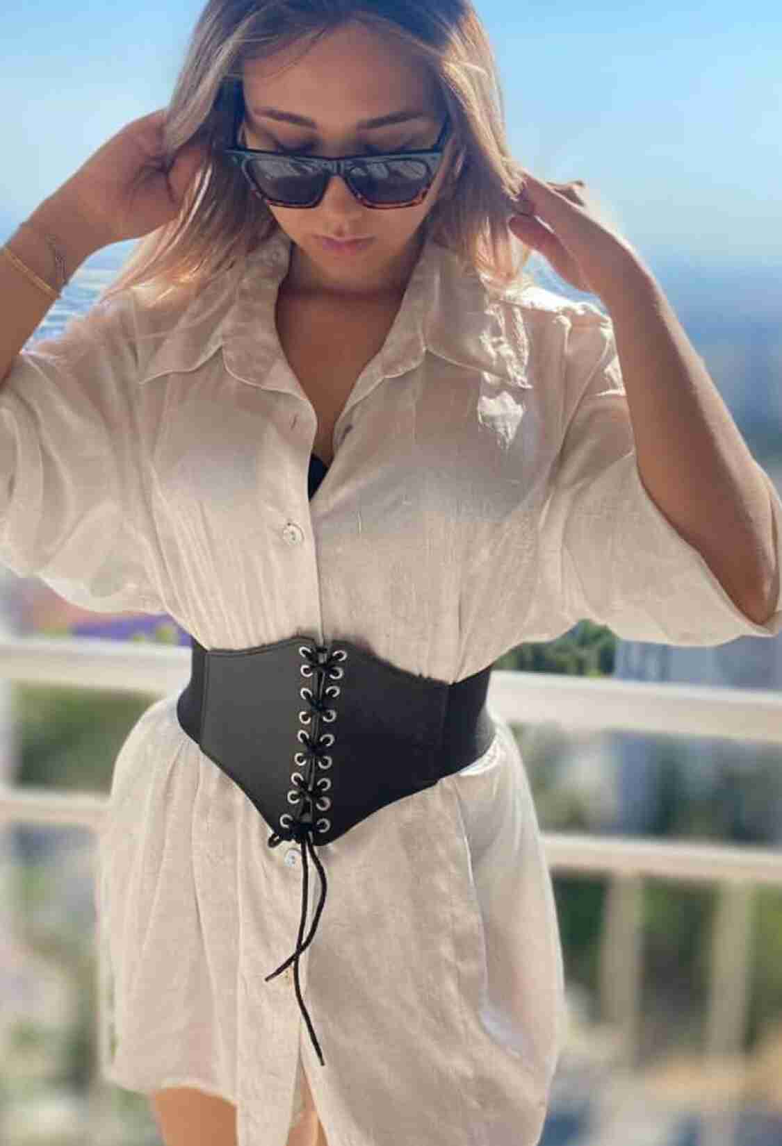 Elastic Women's Corset Belt With Lace Detail - Brand: Fiori - Women & Kids, Baby Clothes Wholesale - TheBS Women