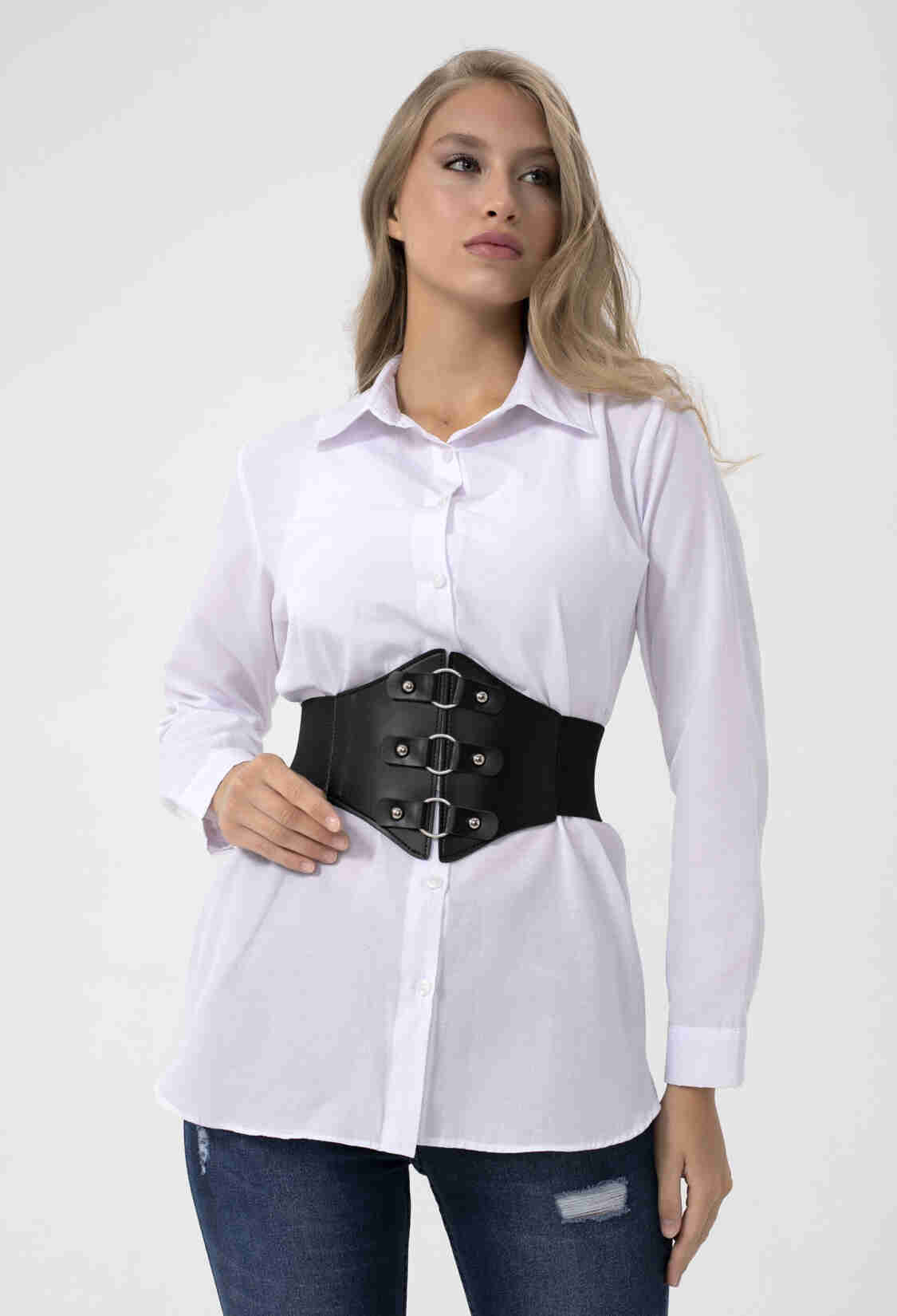 Corset Elastic Women's Belt With Ring Detail - Brand: Fiori - Women & Kids, Baby Clothes Wholesale - TheBS Women