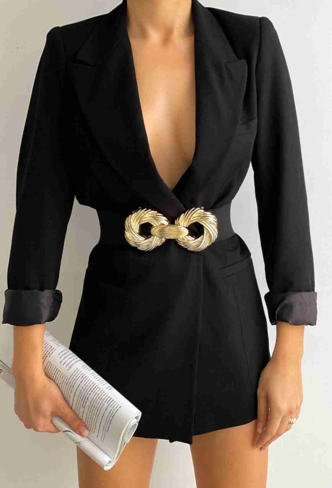 Elastic Women's Belt With Gold Buckle - Brand: Fiori - Women & Kids, Baby Clothes Wholesale - TheBS Women