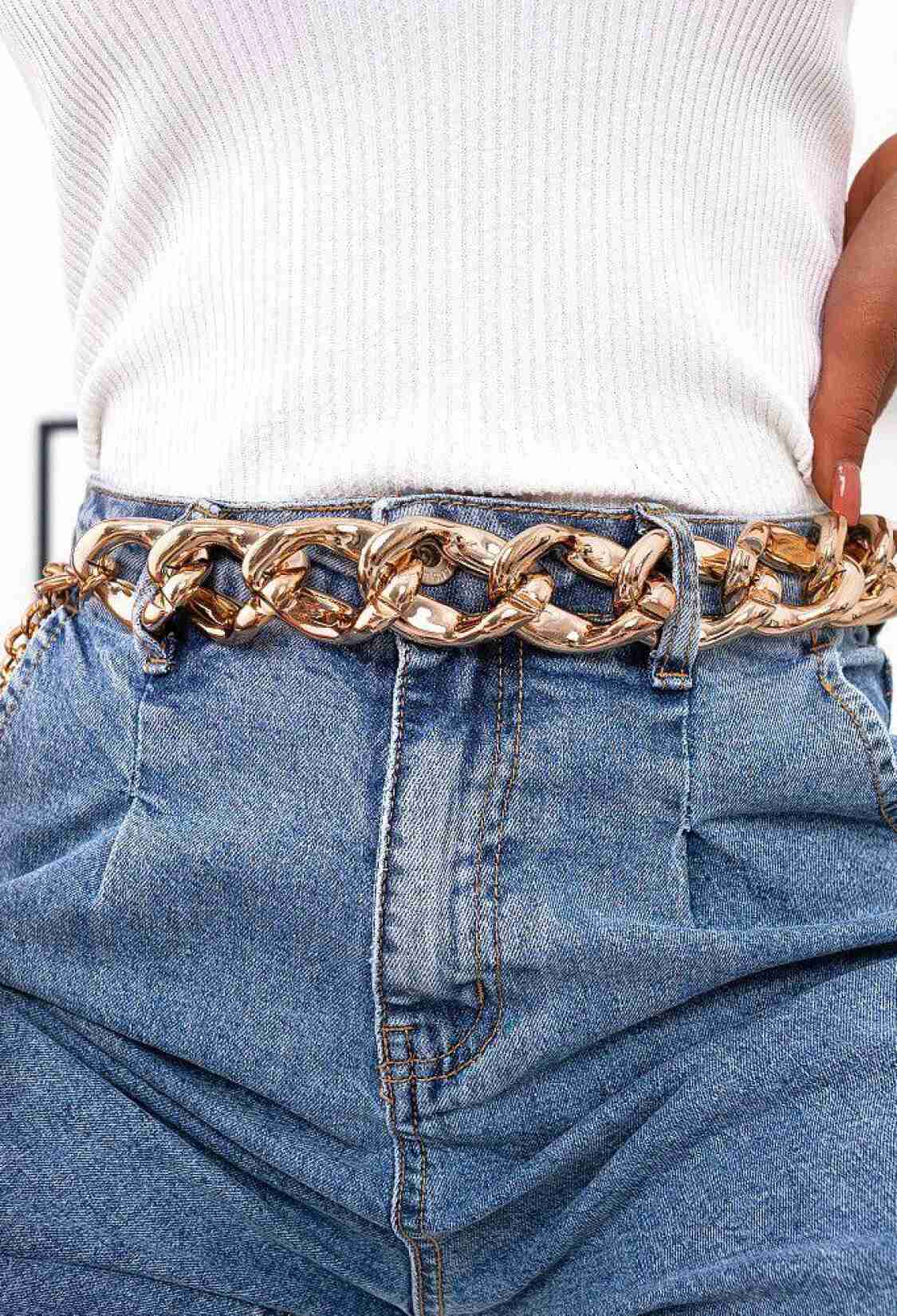 Women's Gold Chain Belt - Brand: Fiori - Women & Kids, Baby Clothes Wholesale - TheBS Women