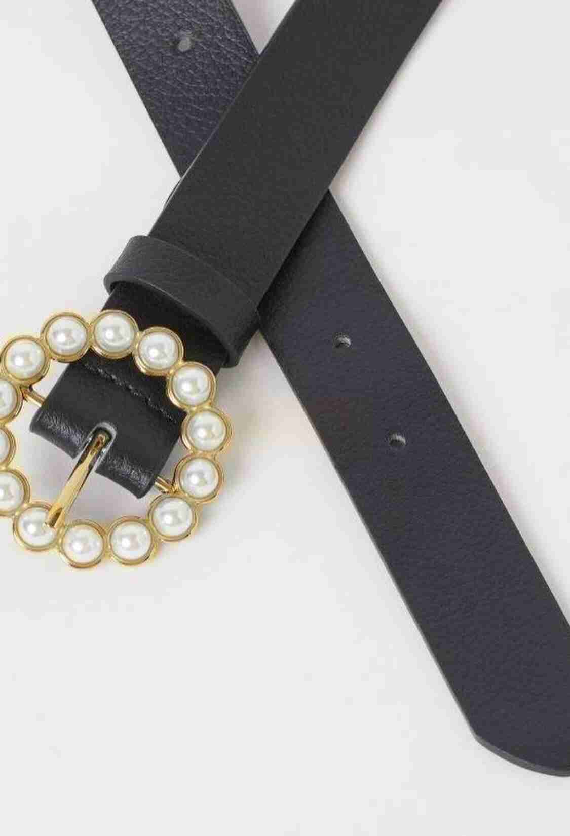 Round Women's Belt With Pearl Buckle - Brand: Fiori - Women & Kids, Baby Clothes Wholesale - TheBS Women