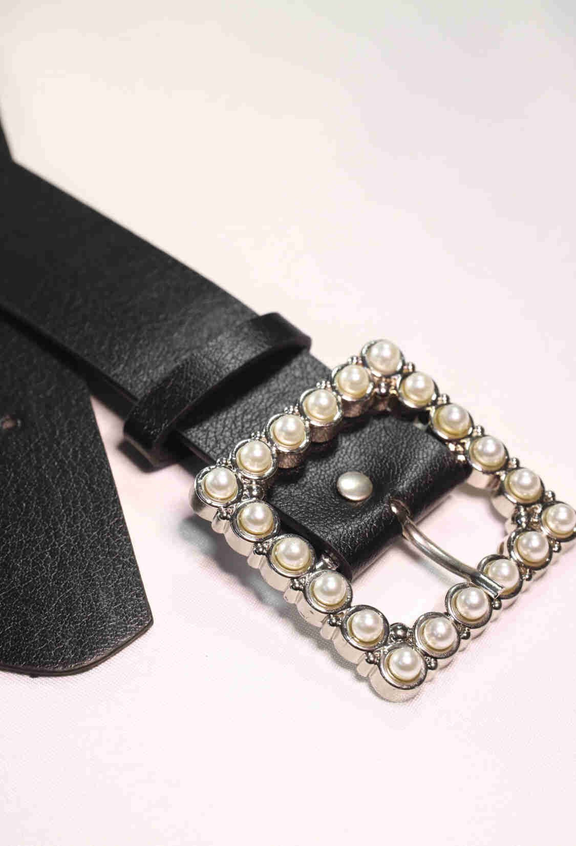 Square Women's Belt With Pearl Buckle - Brand: Fiori - Women & Kids, Baby Clothes Wholesale - TheBS Women