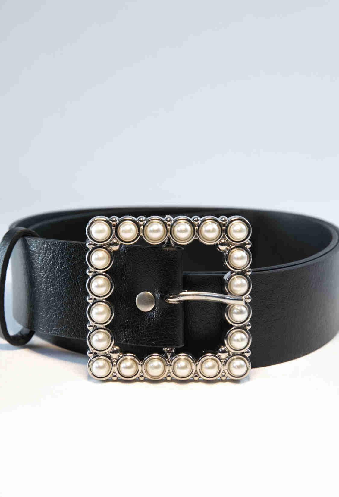 Square Women's Belt With Pearl Buckle - Brand: Fiori - Women & Kids, Baby Clothes Wholesale - TheBS Women