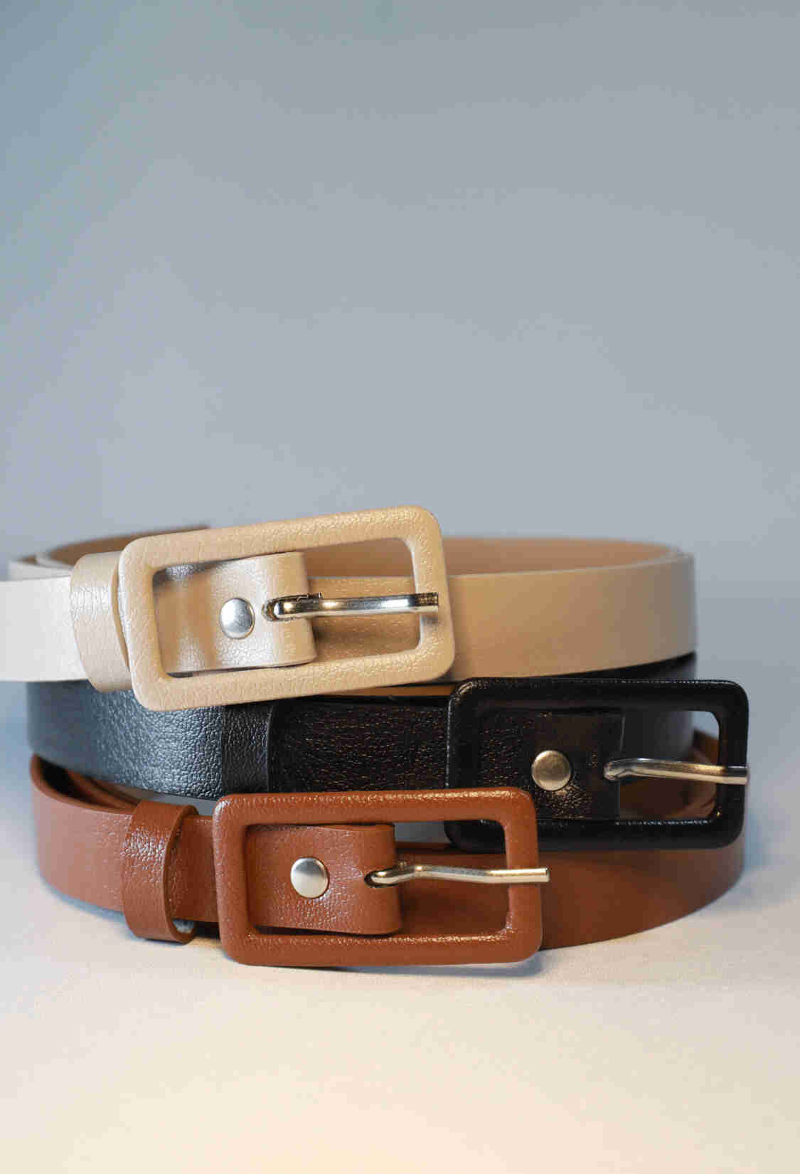 Rectangular Plated Buckle Women's Belt - Brand: Fiori - Women & Kids, Baby Clothes Wholesale - TheBS Women