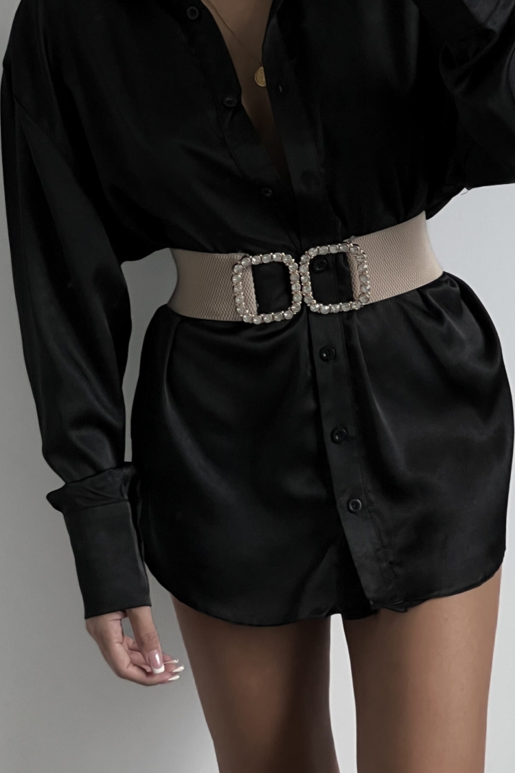 Women's Elastic Belt With Pearl Buckle - Brand: Fiori - Women & Kids, Baby Clothes Wholesale - TheBS Women