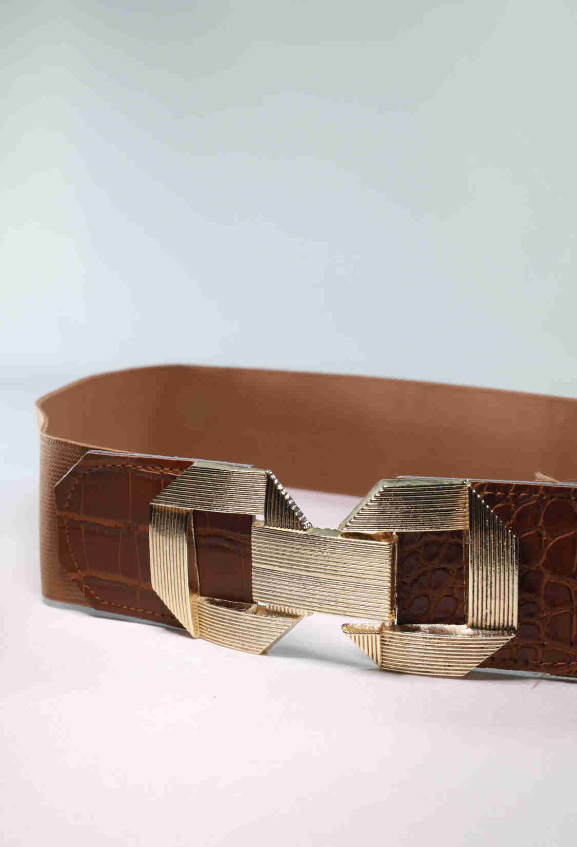 Elastic Belt With Metal Gold Buckle - Brand: Fiori - Women & Kids, Baby Clothes Wholesale - TheBS Women