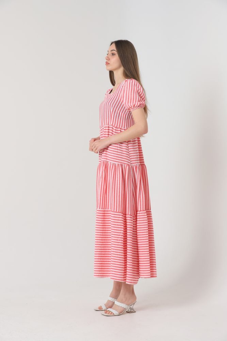Striped Long Dress - Brand: Topshow - Women & Kids, Baby Clothes Wholesale - TheBS Women