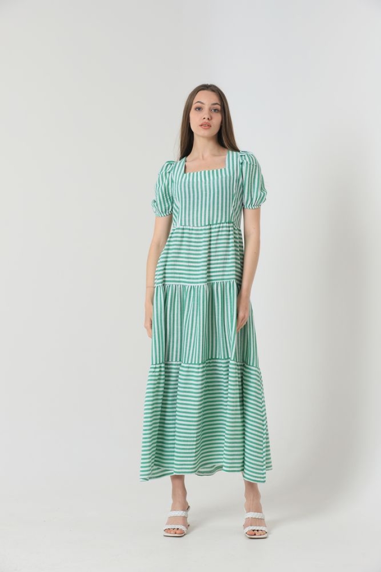 Striped Long Dress - Brand: Topshow - Women & Kids, Baby Clothes Wholesale - TheBS Women
