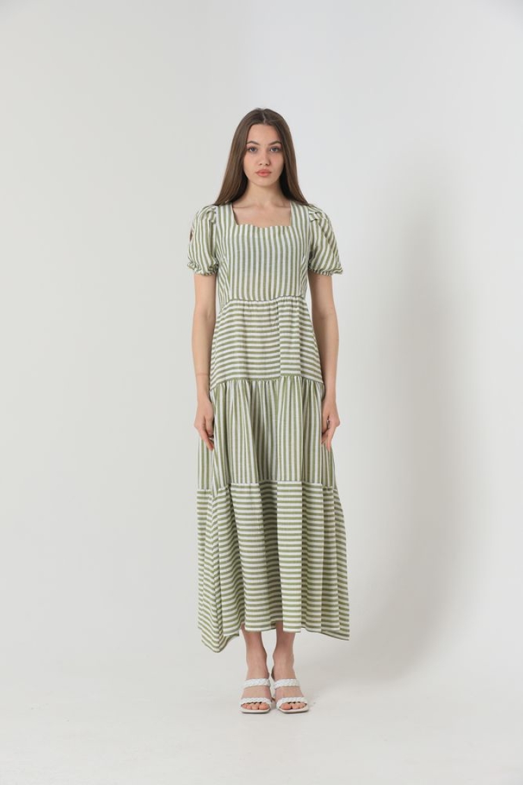Striped Long Dress - Brand: Topshow - Women & Kids, Baby Clothes Wholesale - TheBS Women
