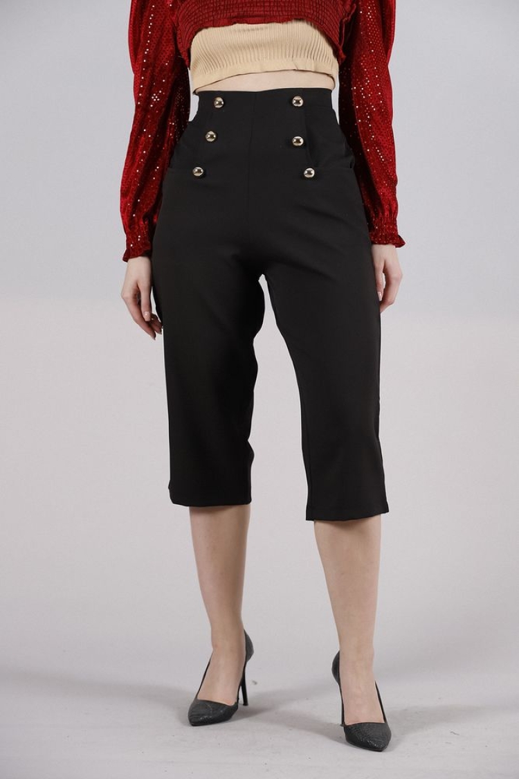 Buttoned Pocket Casual Trousers - Brand: Topshow - Women & Kids, Baby Clothes Wholesale - TheBS Women