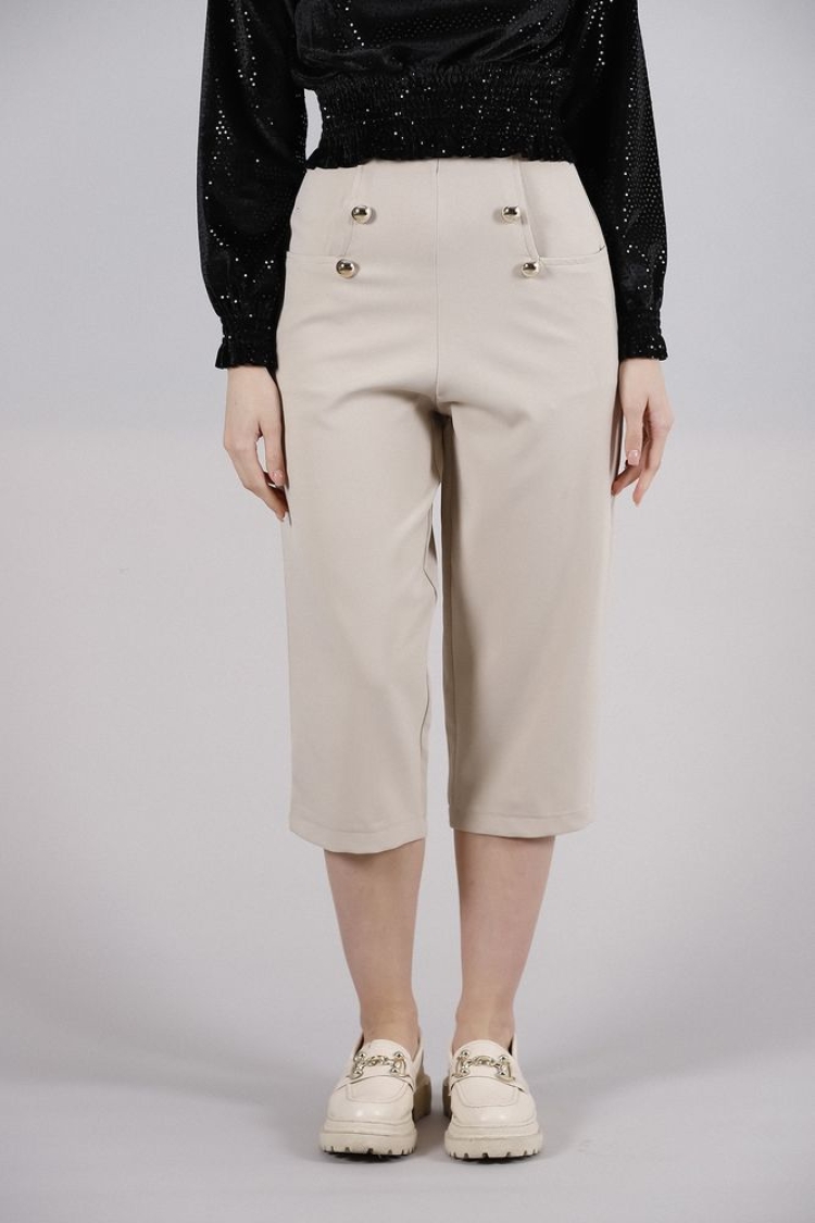 Casual Trousers With Decorative Buttons And Pockets - Light - Brand: Topshow - Women & Kids, Baby Clothes Wholesale - TheBS Women