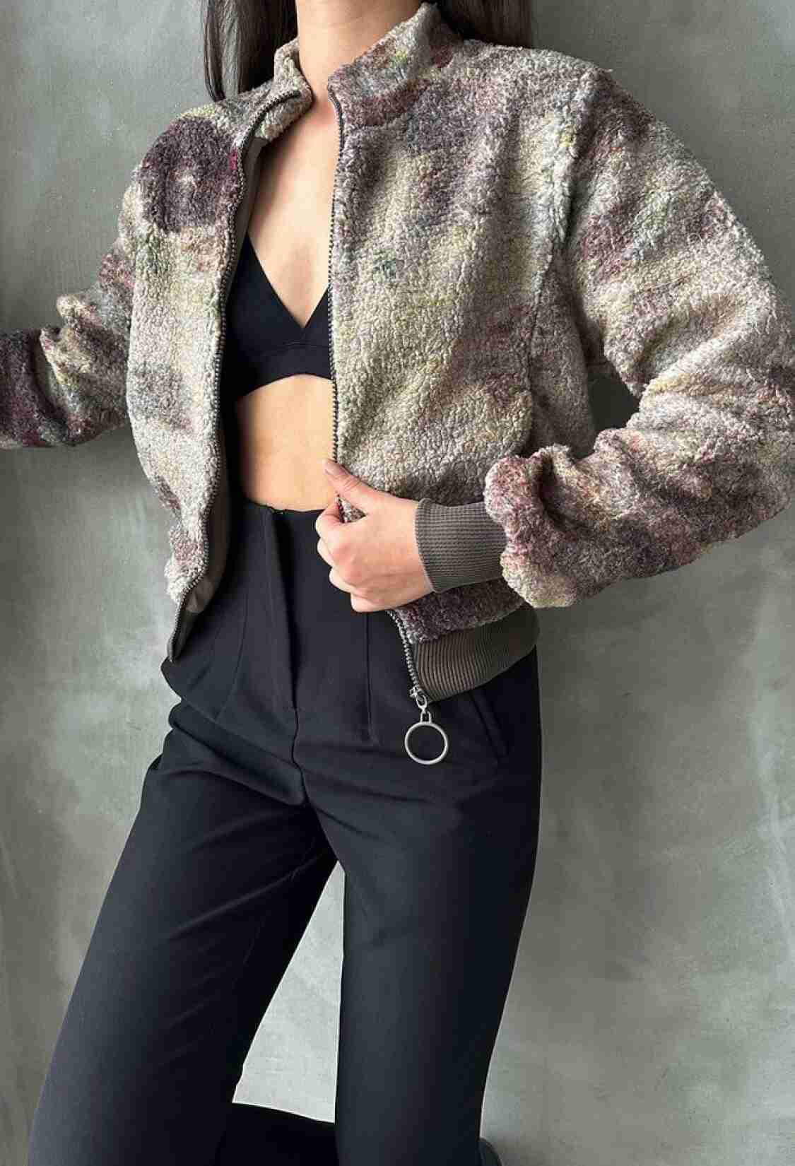 Camouflage Patterned Plush Coat - Brand: Topshow - Women & Kids, Baby Clothes Wholesale - TheBS Women