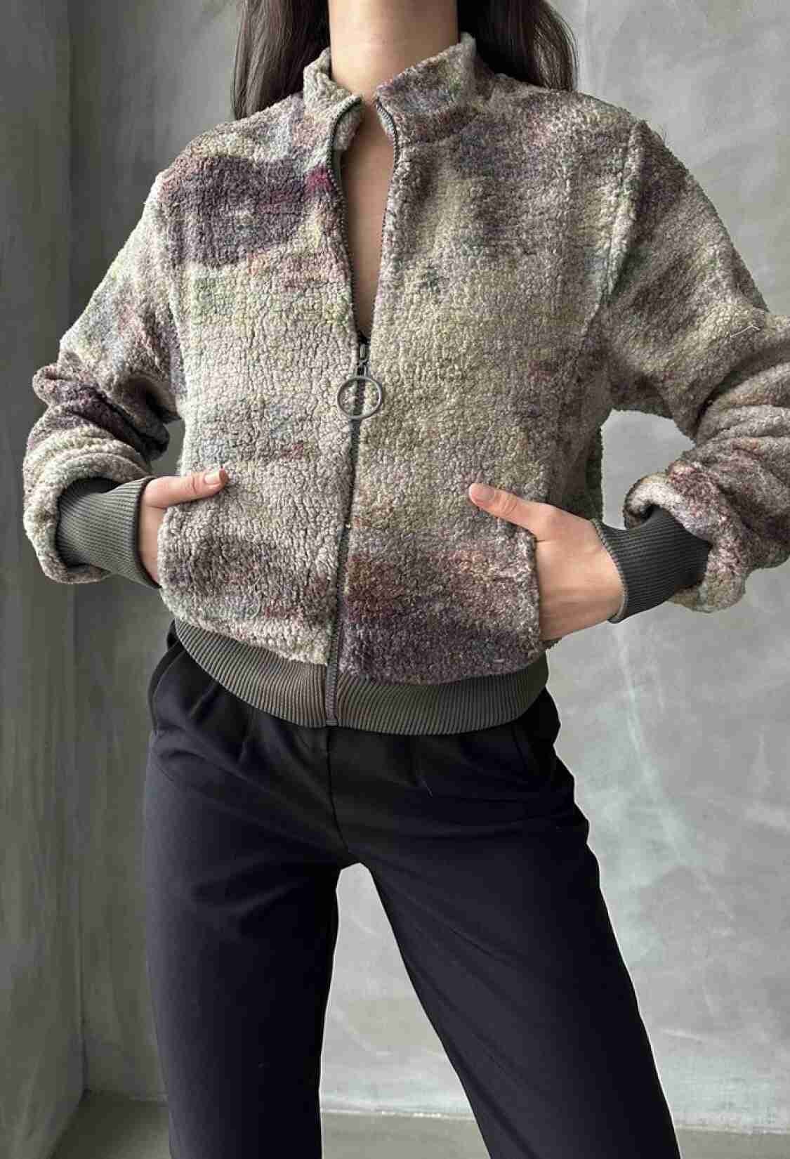 Camouflage Patterned Plush Coat - Brand: Topshow - Women & Kids, Baby Clothes Wholesale - TheBS Women