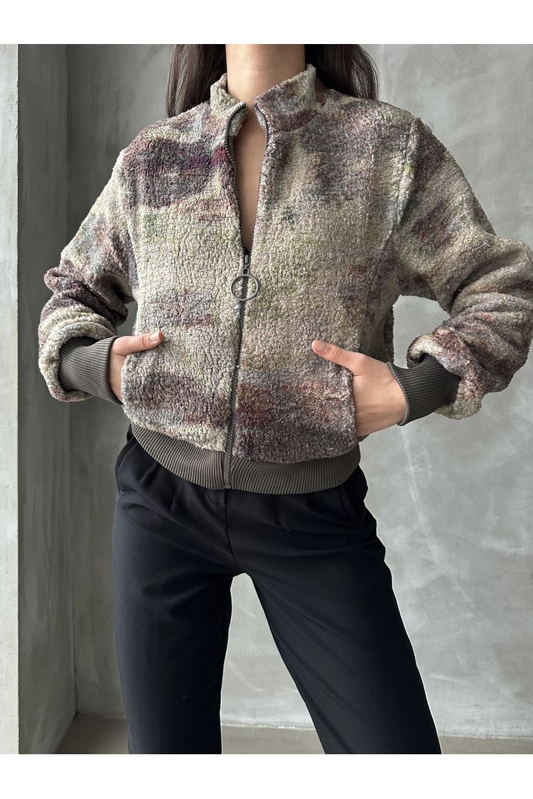 Camouflage Patterned Plush Coat - Brand: Topshow - Women & Kids, Baby Clothes Wholesale - TheBS Women