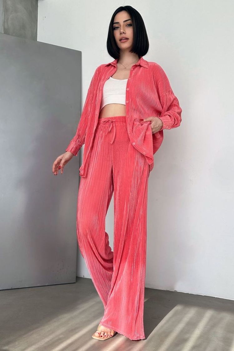 D 2387 Pleated Trousers - Brand: Topshow - Women & Kids, Baby Clothes Wholesale - TheBS Women