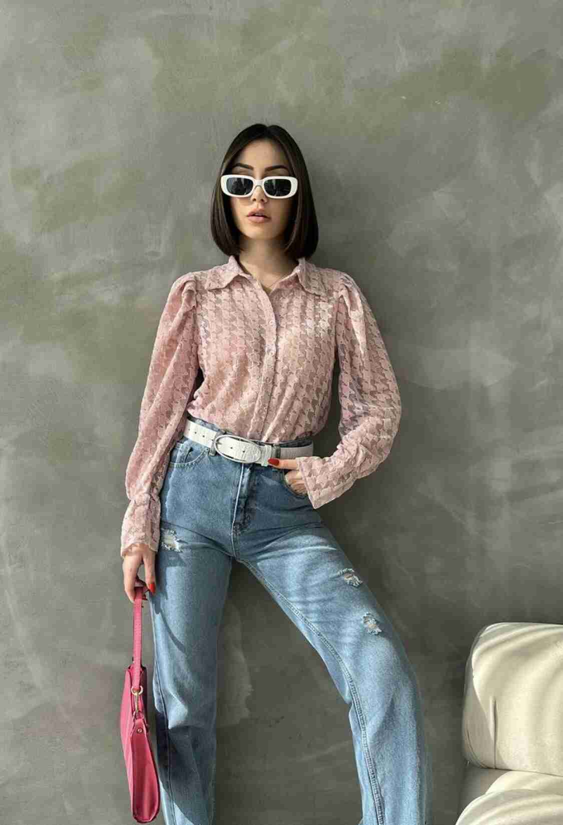 Powder F 1472 Tulle Embroidery - Brand: Topshow - Women & Kids, Baby Clothes Wholesale - TheBS Women