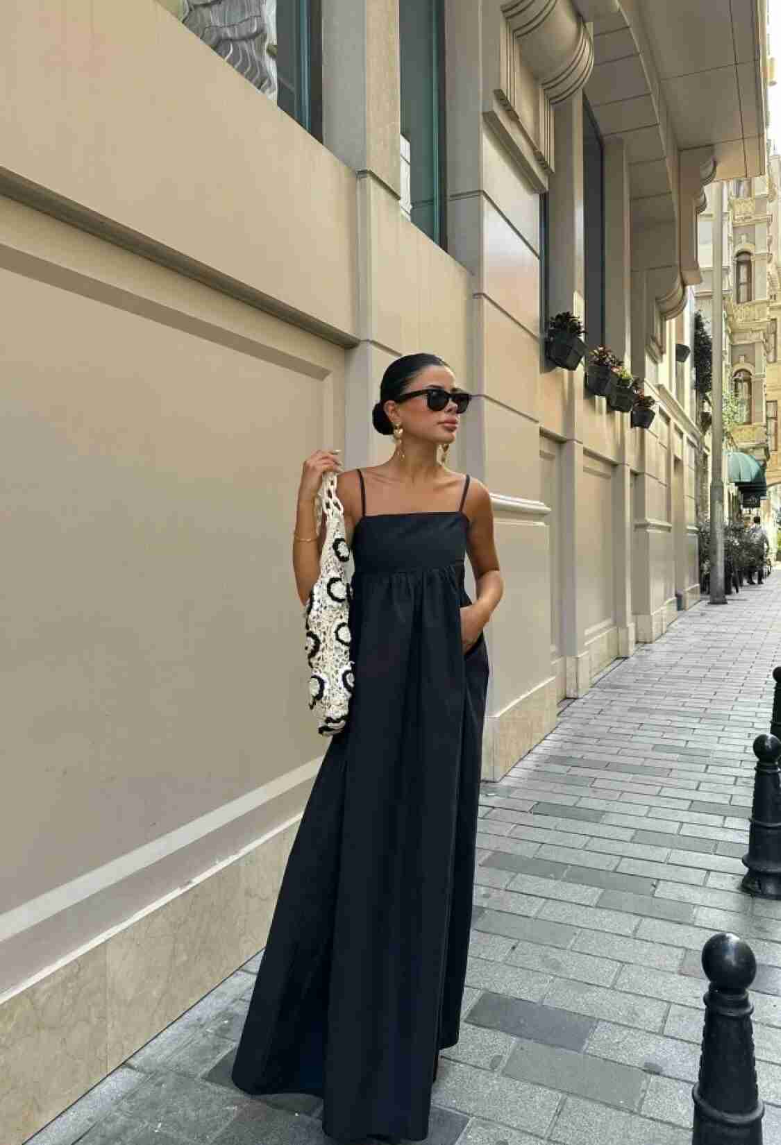 Black Strappy Long Dress - Brand: EYYO ATELIER - Women & Kids, Baby Clothes Wholesale - TheBS Women
