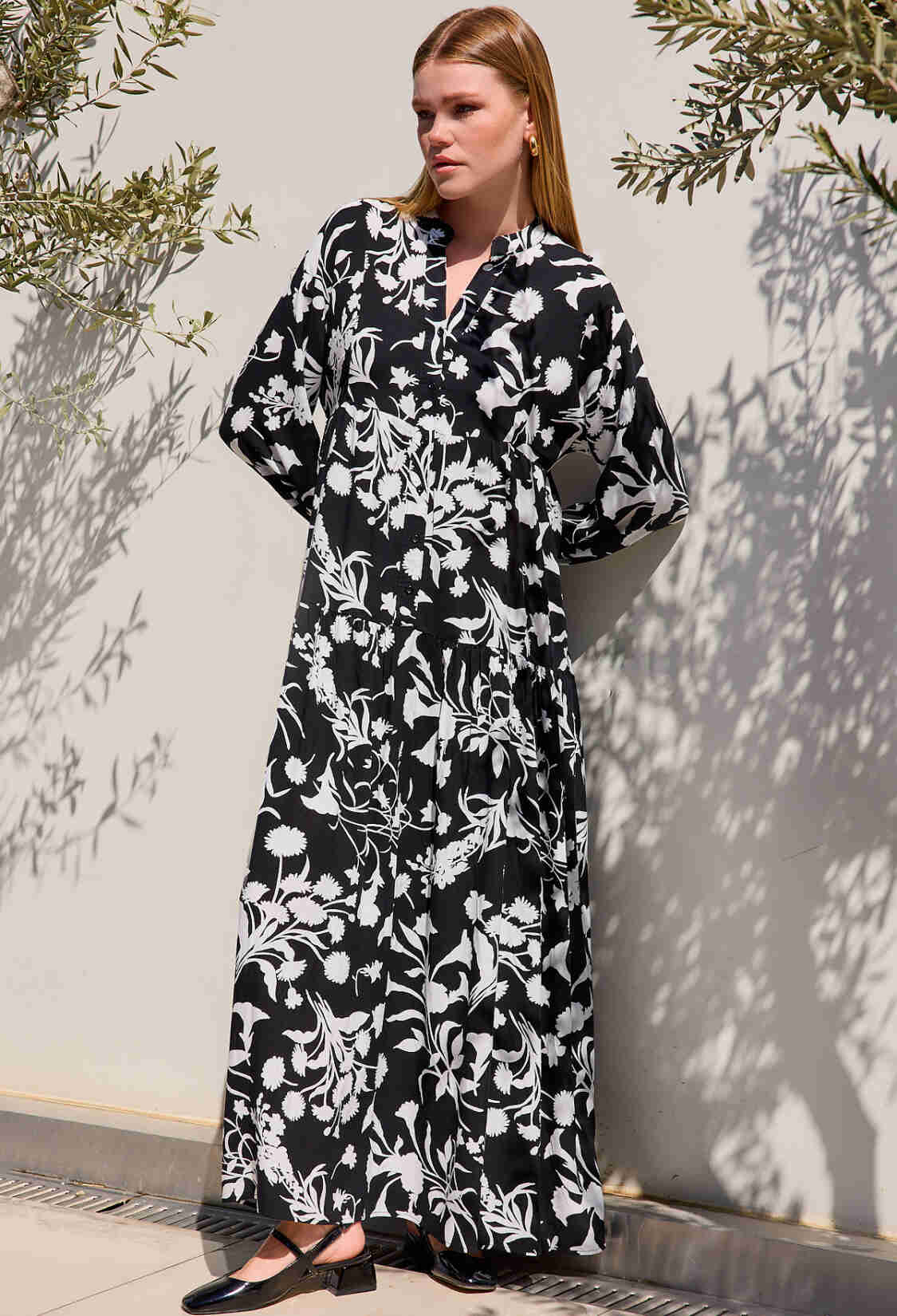 Black And White Viscose Hijab Dress 2423 - Brand: Bigdart - Women & Kids, Baby Clothes Wholesale - TheBS Women