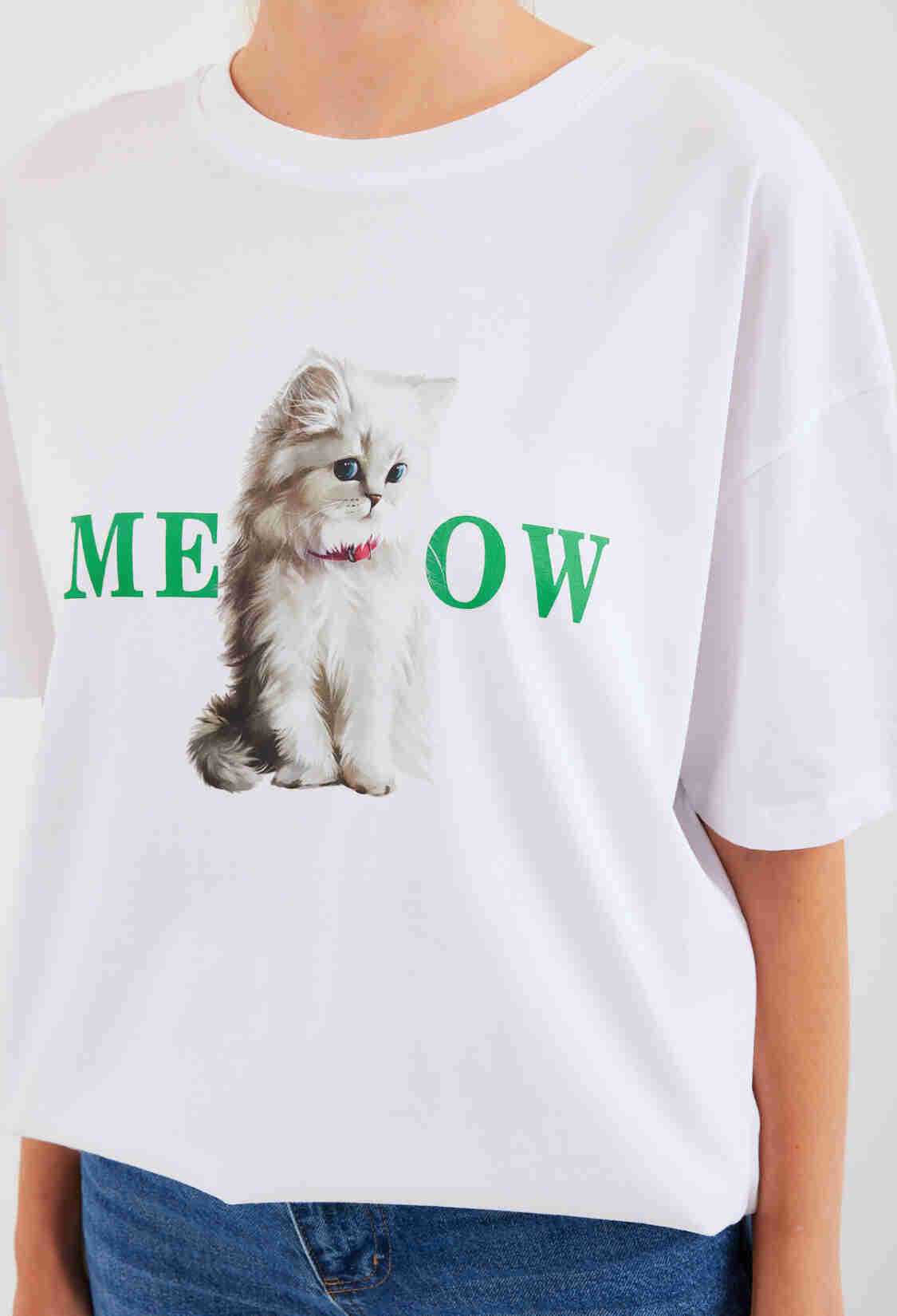 Printed Oversize T-Shirt - White - Brand: Bigdart - Women & Kids, Baby Clothes Wholesale - TheBS Women