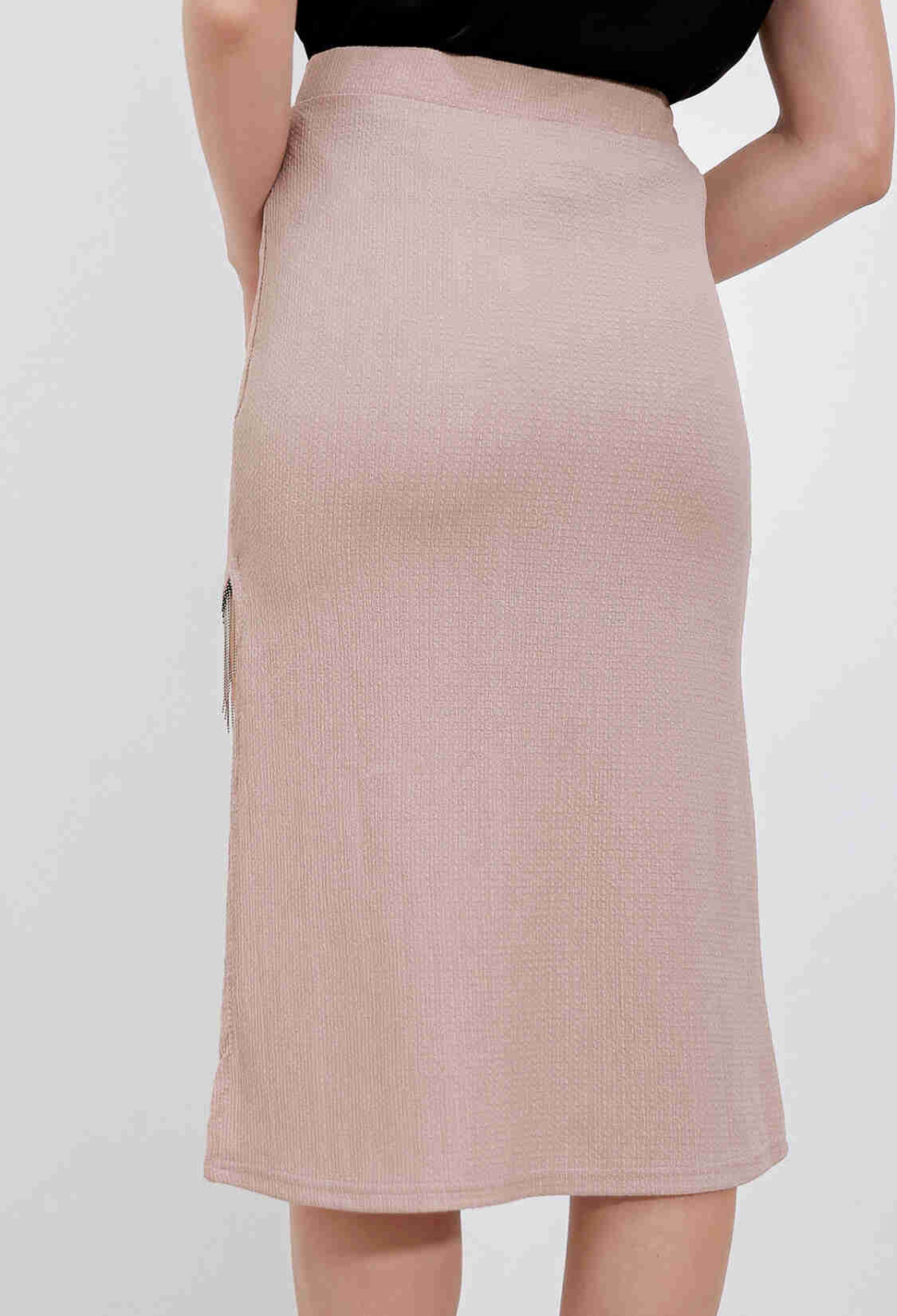 Chain Detailed Skirt - Biscuit - Brand: Bigdart - Women & Kids, Baby Clothes Wholesale - TheBS Women
