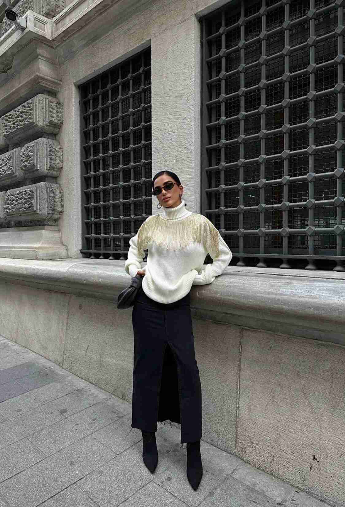 Fringed Knit Sweater - Brand: Sobe Istanbul - Women & Kids, Baby Clothes Wholesale - TheBS Women