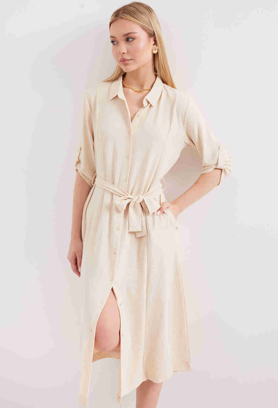 Belted Shirt Dress - Brand: Bigdart - Women & Kids, Baby Clothes Wholesale - TheBS Women