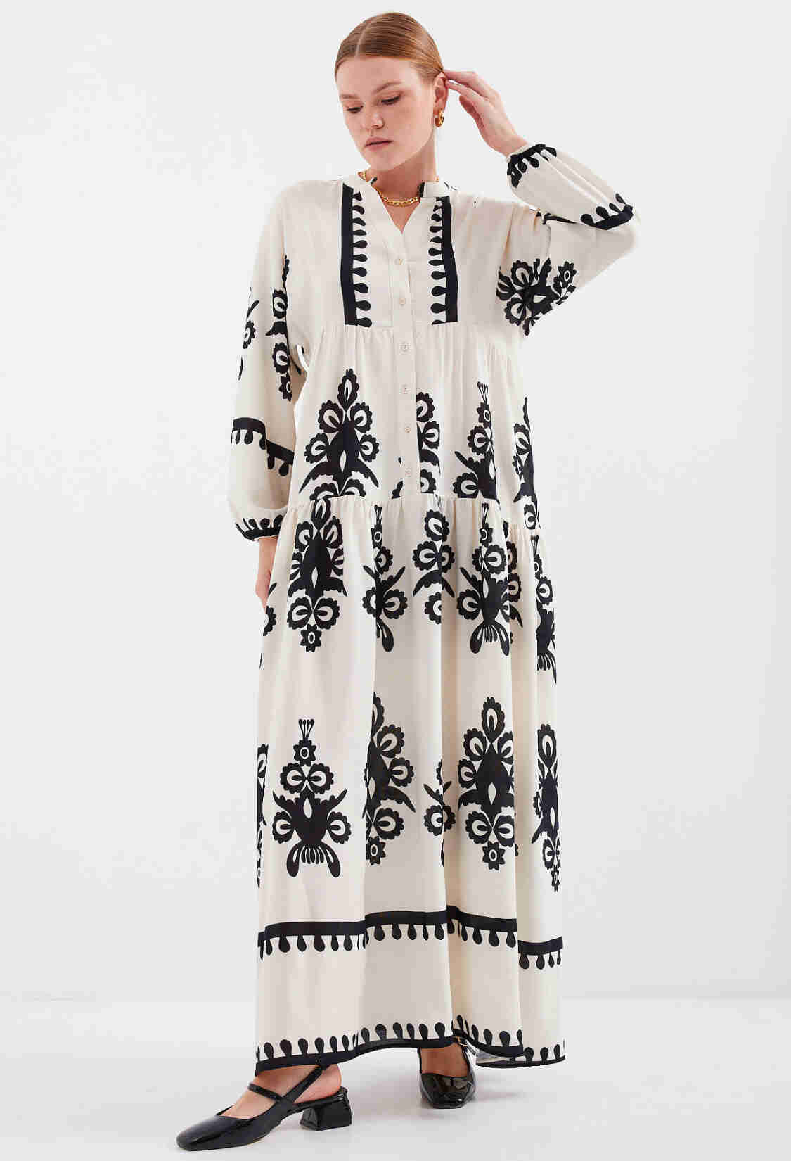 Authentic Patterned Dress - M. - Brand: Bigdart - Women & Kids, Baby Clothes Wholesale - TheBS Women