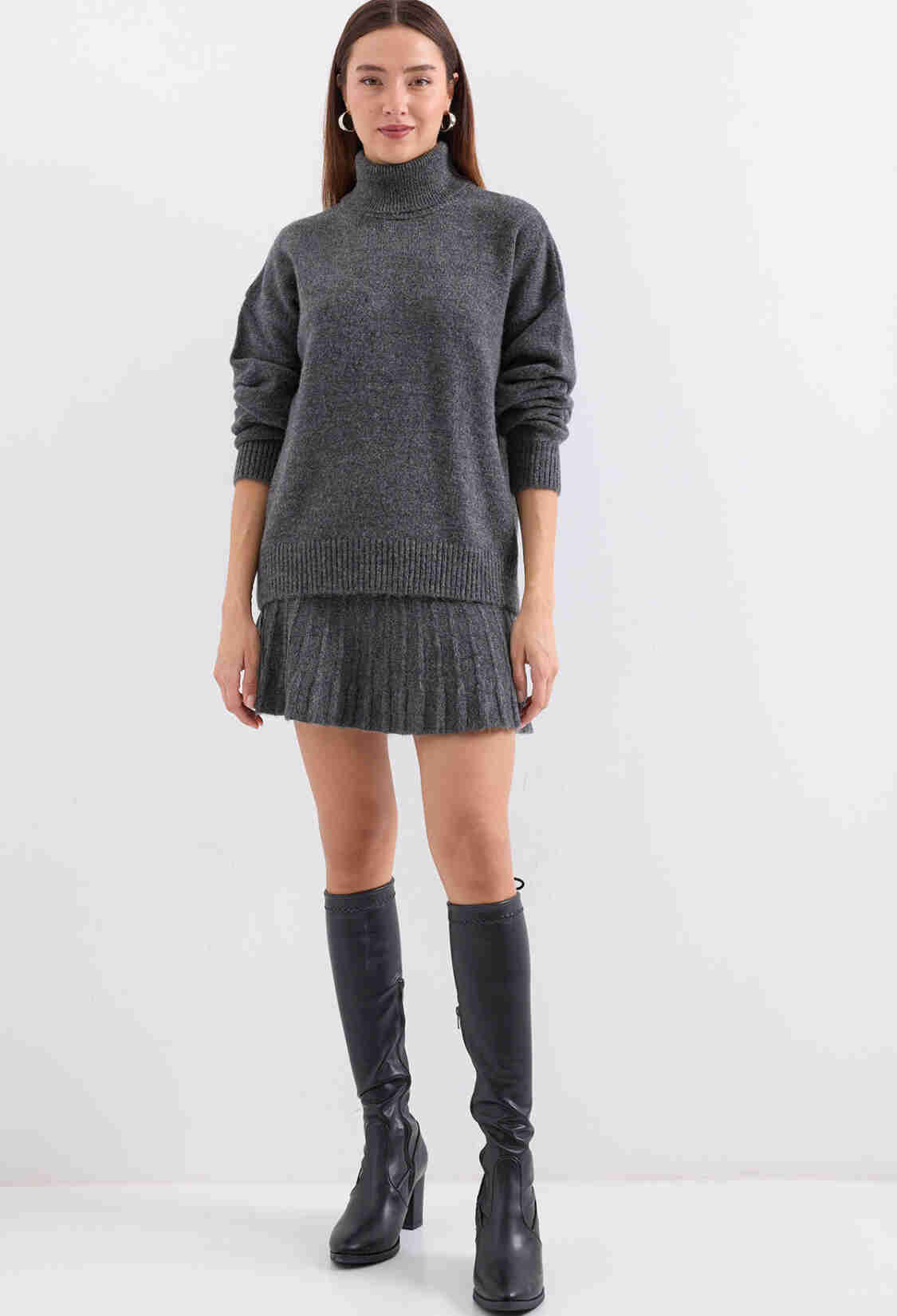 Sweater Skirt Knitwear Two Piece Set - Brand: Bigdart - Women & Kids, Baby Clothes Wholesale - TheBS Women