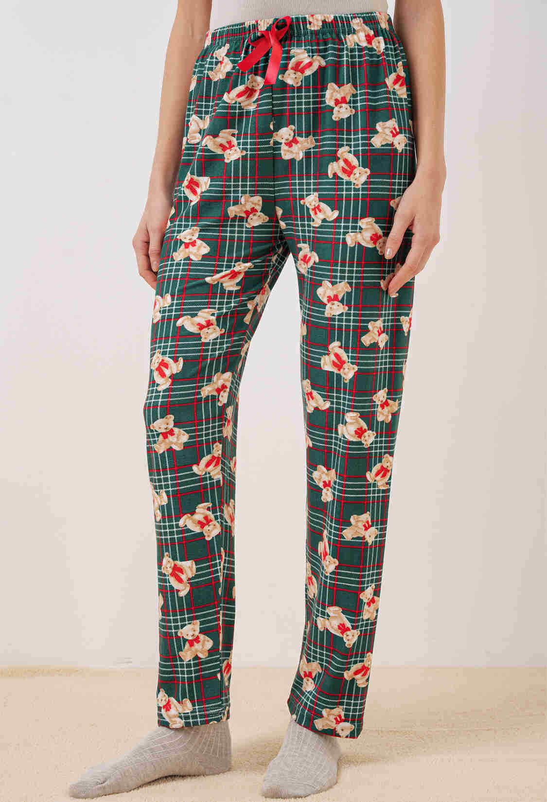 Patterned Pajama Bottoms - Emerald - Brand: Bigdart - Women & Kids, Baby Clothes Wholesale - TheBS Women