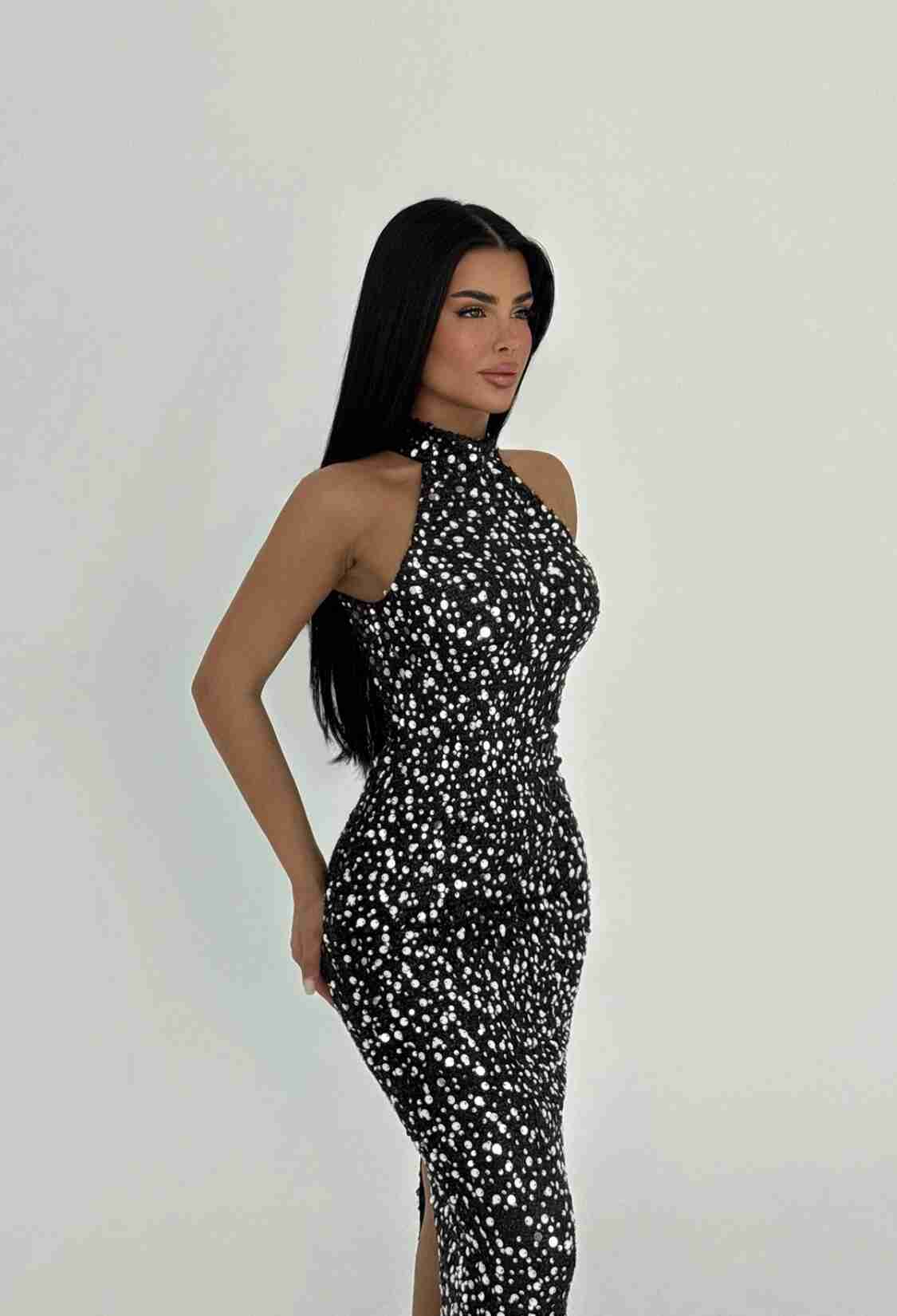 Sequin Detail Long Dress - Mix Color - Brand: EYYO ATELIER - Women & Kids, Baby Clothes Wholesale - TheBS Women