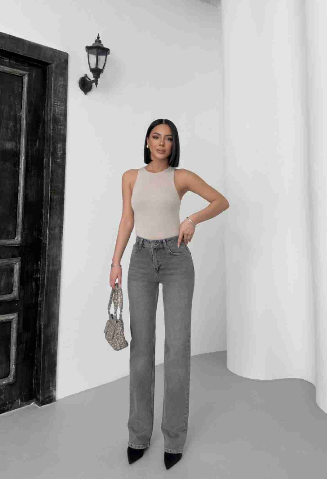 High Waist Straight Jeans - Brand: XLove - Women & Kids, Baby Clothes Wholesale - TheBS Women