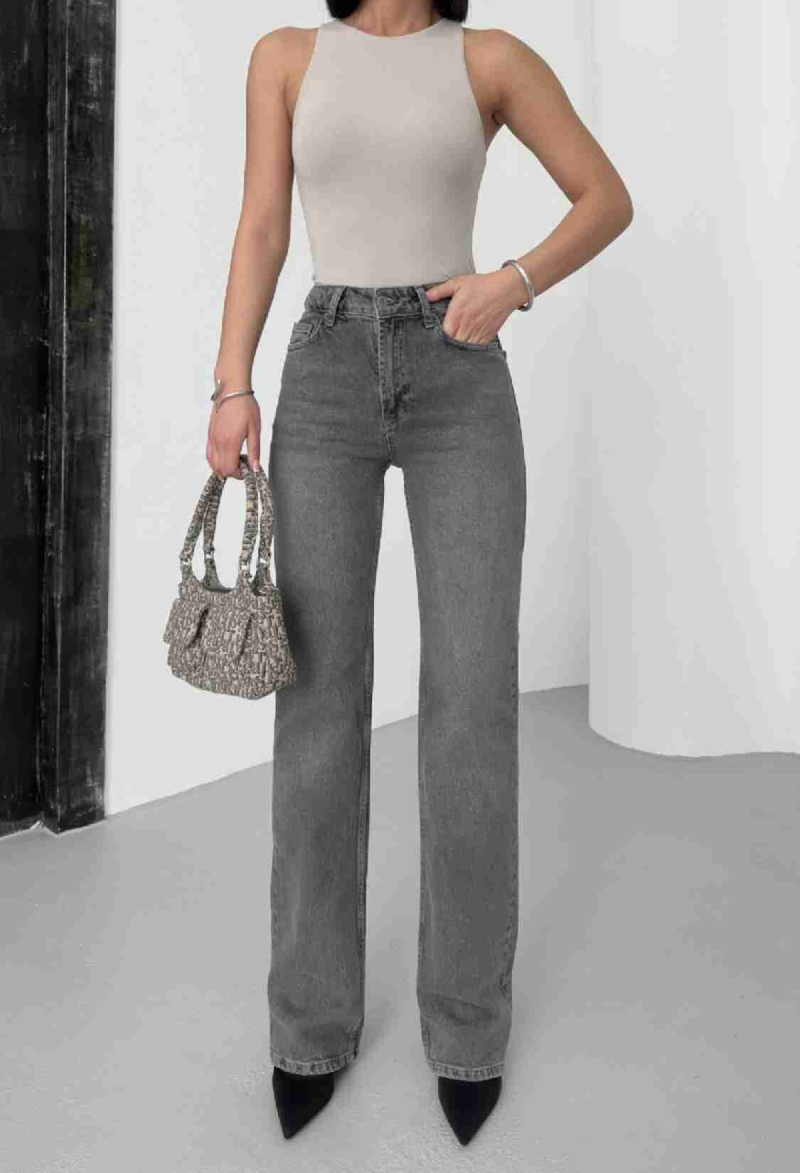High Waist Straight Jeans - Brand: XLove - Women & Kids, Baby Clothes Wholesale - TheBS Women