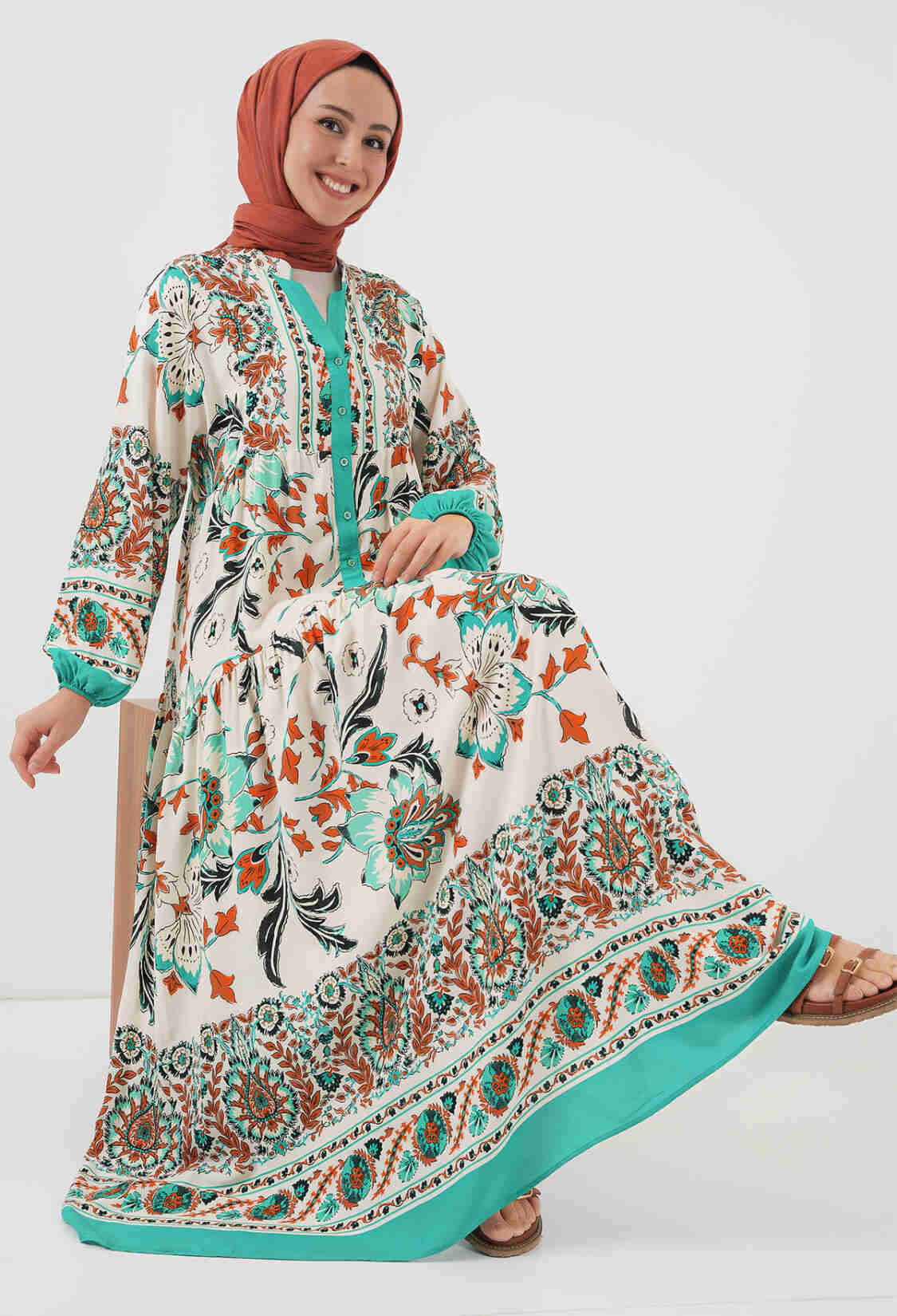 Authentic Patterned Burkini Dress -2 - Brand: Bigdart - Women & Kids, Baby Clothes Wholesale - TheBS Women
