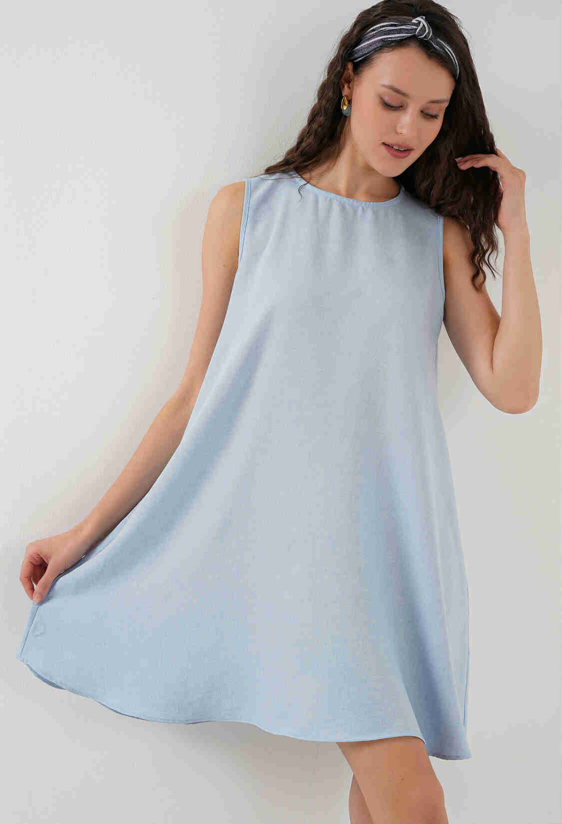 Mini Linen Dress - Light - Brand: Bigdart - Women & Kids, Baby Clothes Wholesale - TheBS Women